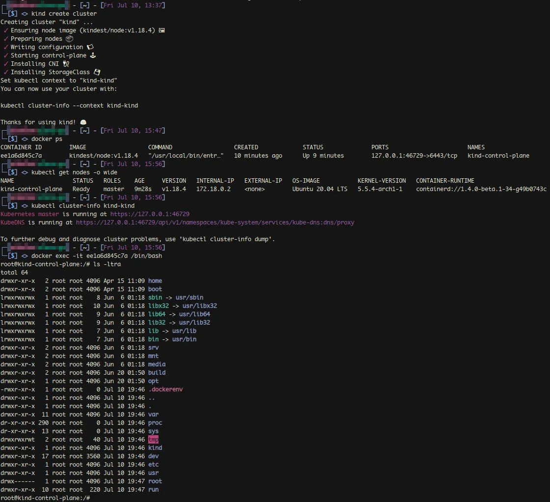 Image of Terminal Output